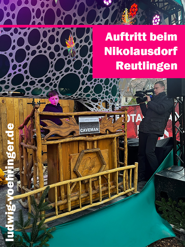 DJ Ludringer beim Nikolausdorf Reutlingen