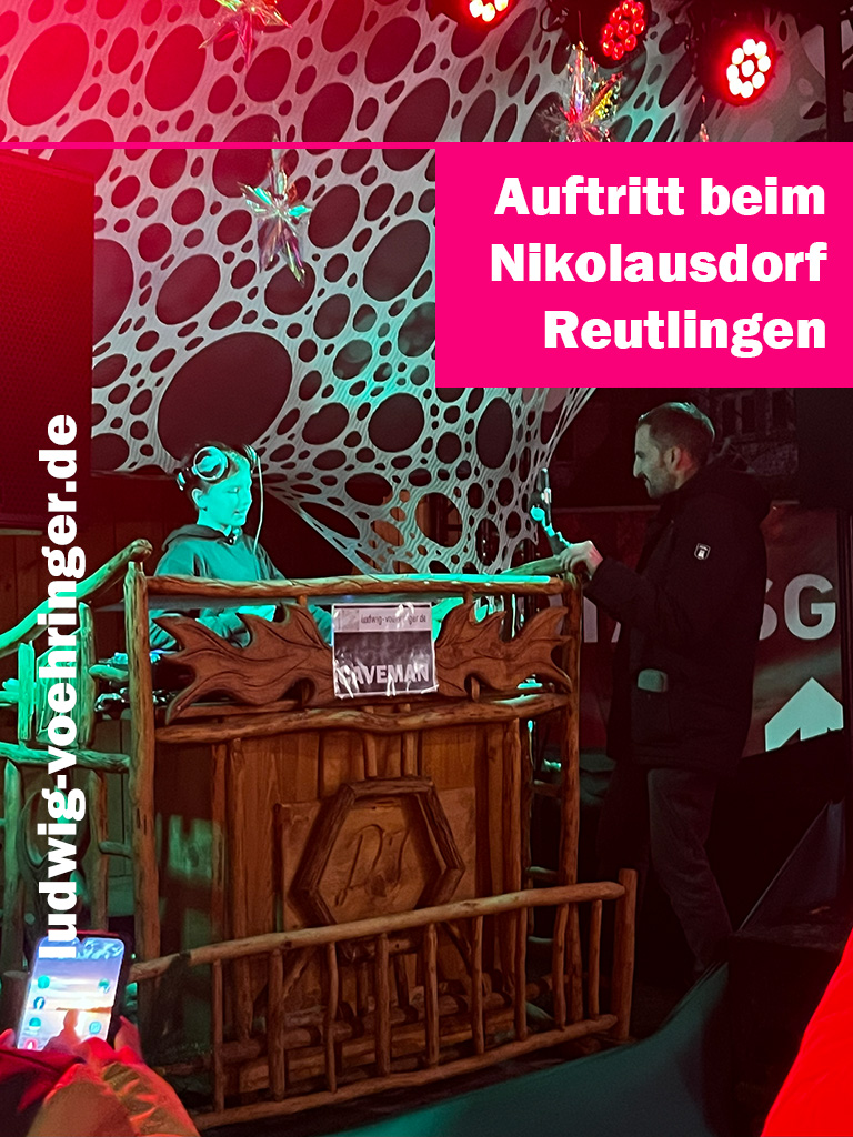 DJ ludringer beim Nikolausdorf Reutlingen
