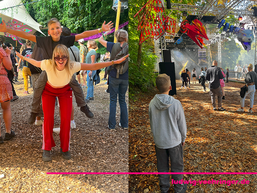 Wasser mit Geschmack Festival in Heubach - der Anfang und die Bühne el Dragon